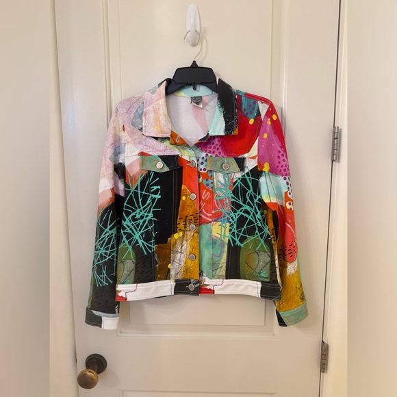 Dolcezza Jackets & Blazers - Size L Simply Art to Wear jacket featuring artwork by Jane Davies from Dolcezza